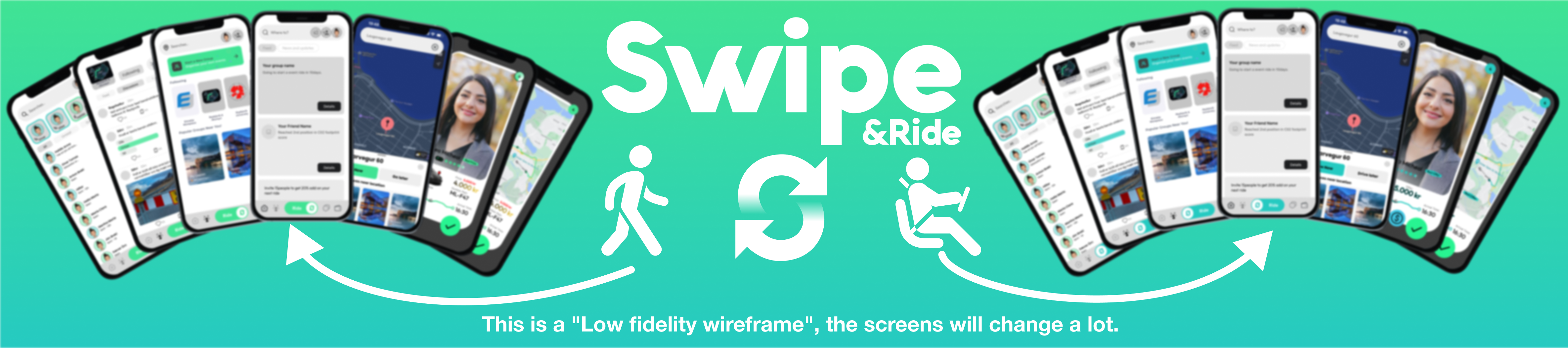 Swipe&Ride UI Light Mode
